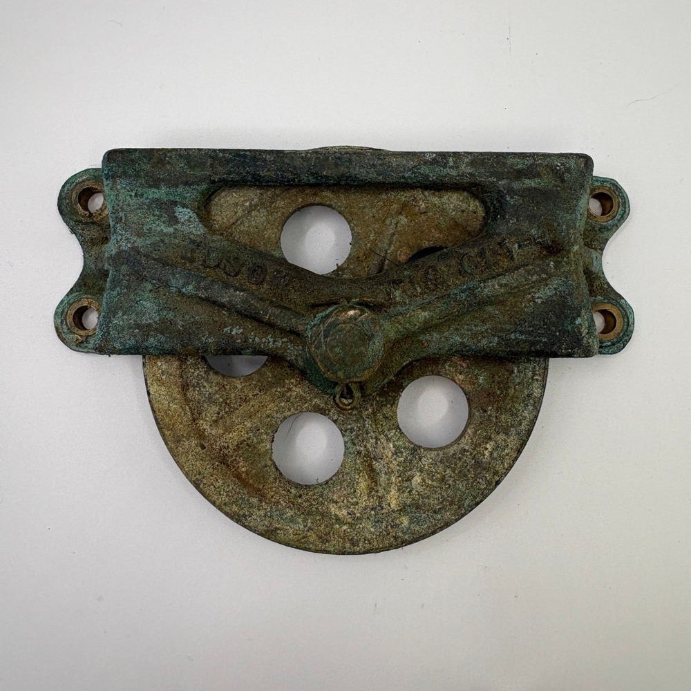Antique Edson Mfg Co Bronze Pulley Fig 621 - 4 Nautical Maritime Salvage
